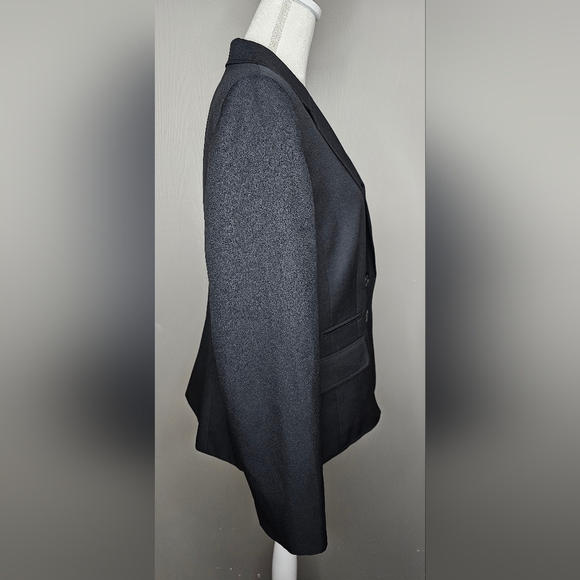 KASPER Business Office Career Blazer 2 Button Close Black Size: 16 - Picture 3 of 8